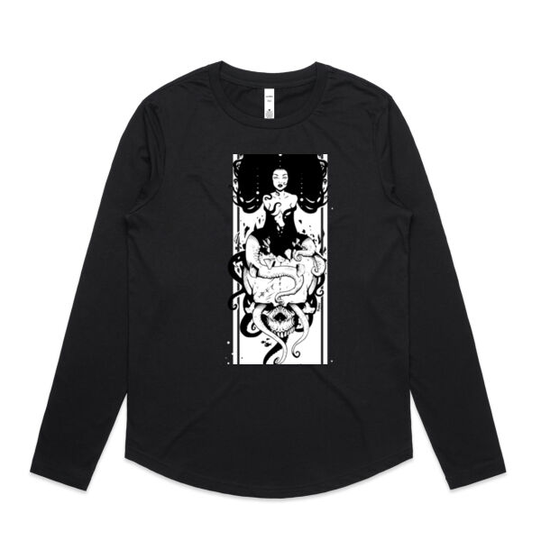 KILLA'MARI - Chest - Womens Curve Longsleeve Tee Thumbnail