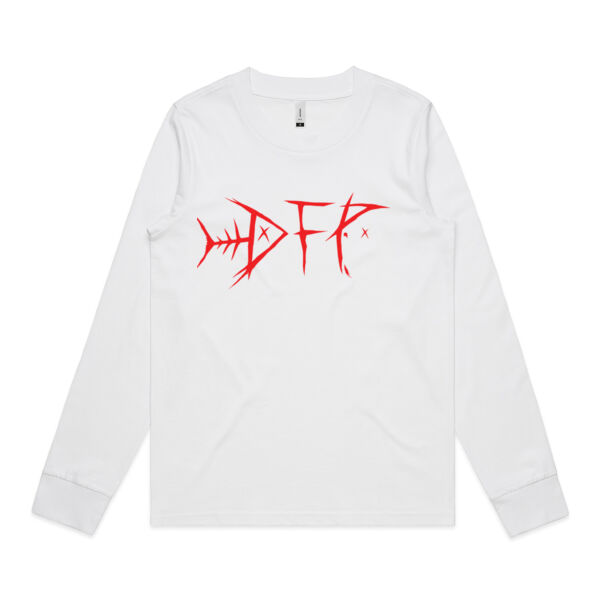 DEADFUSH Red - Womens Dice Longsleeve Tee Thumbnail