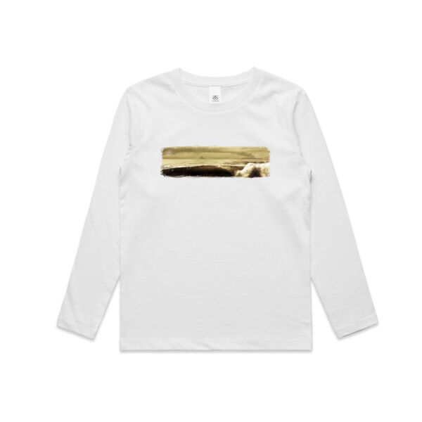 WHITEISLAND WAVES - Kids Longsleeve Tee Thumbnail