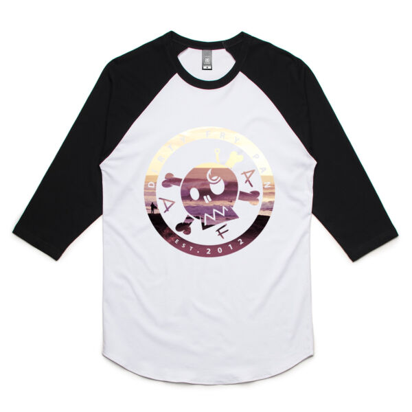 DFP Raglan Sunset - Unisex Raglan Tee Thumbnail