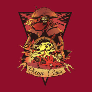 OCEAN CHAOS - Colour - Womens Mali Tee Design