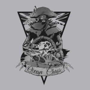 OCEAN CHAOS - B/W - Womens Yes Racerback Singlet Design