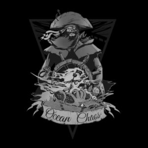 OCEAN CHAOS - B/W - Kids Supply Hoodie Design